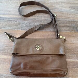 Tory Burch Tan Leather Crossbody Bag